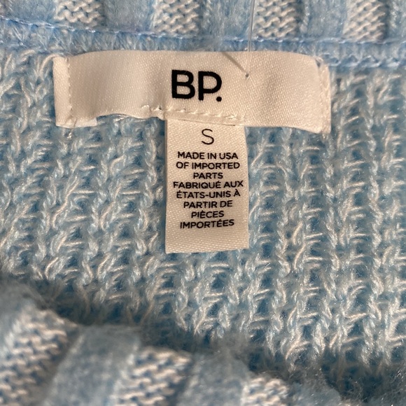 BP Oversized Brushed Pullover Sweater In Blue Trixie Multi Stripe Size S NWT - Picture 11 of 12